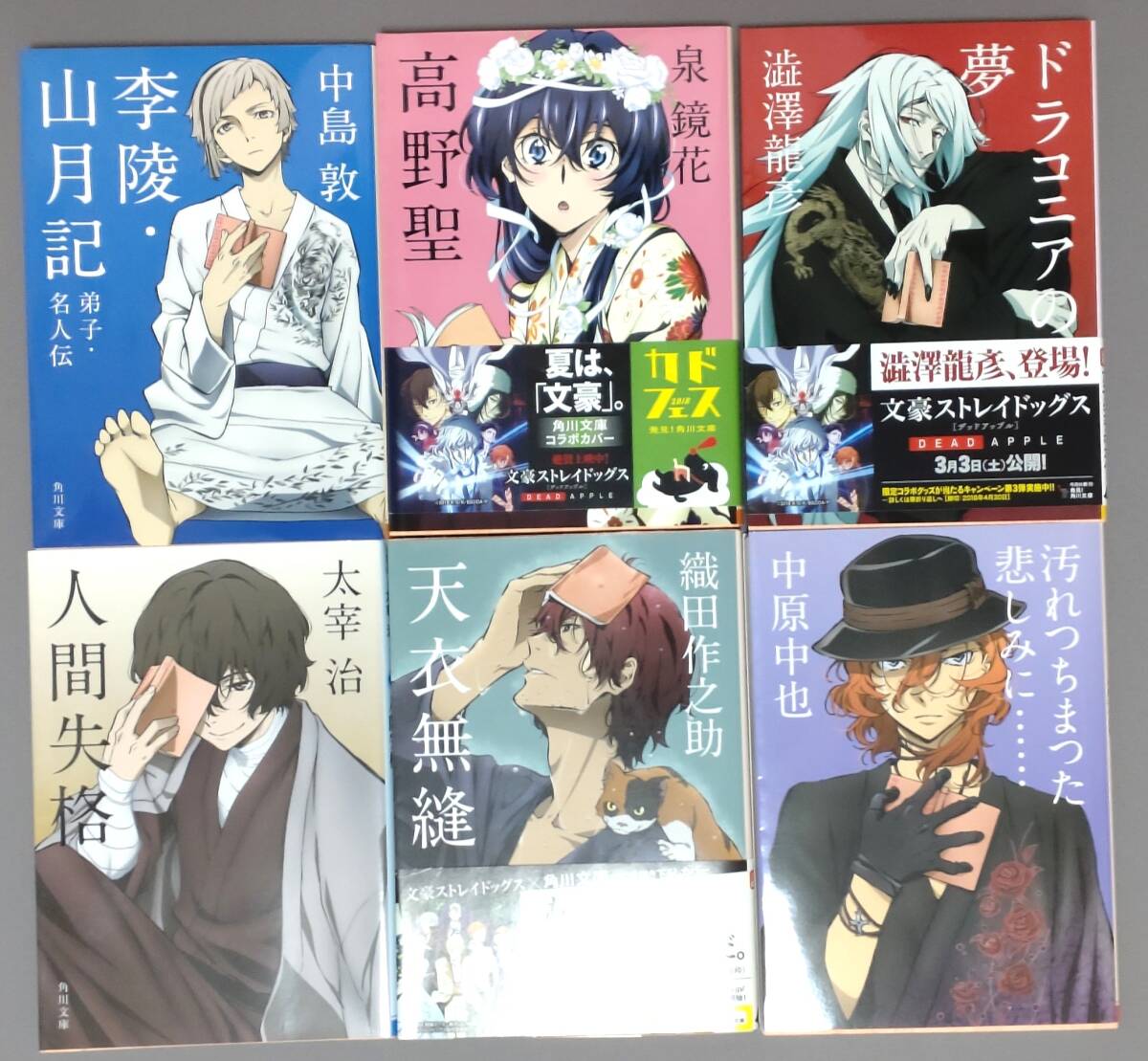 文豪ストレイドッグス アニメコラボカバー 文庫本 6冊セット 文豪ストレイドッグス アニメコラボカバー 文庫本 6冊セット