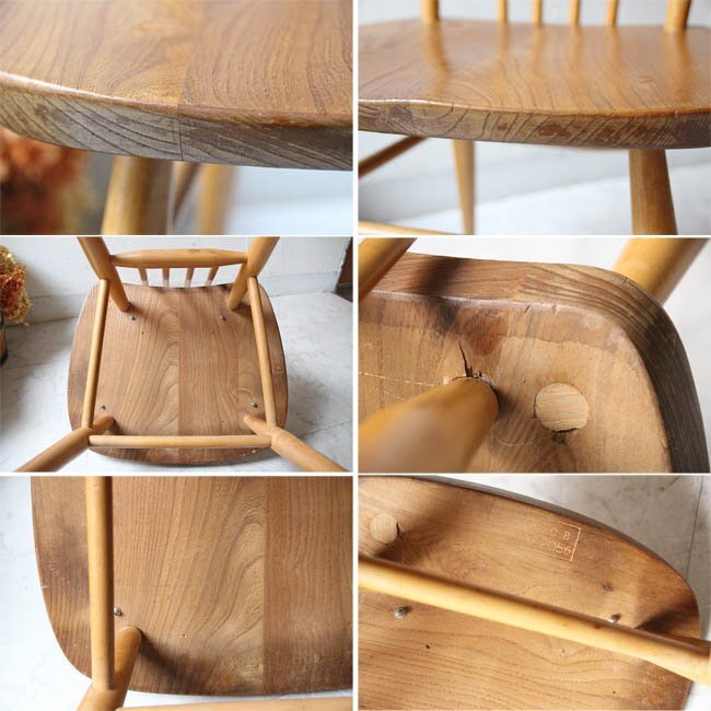 ■店頭価格￥５５０００■アーコール ステックバックチェア４３■英国 Ercol ヴィンテージチェア 木製・古木椅子■イギリスビンテージの画像5