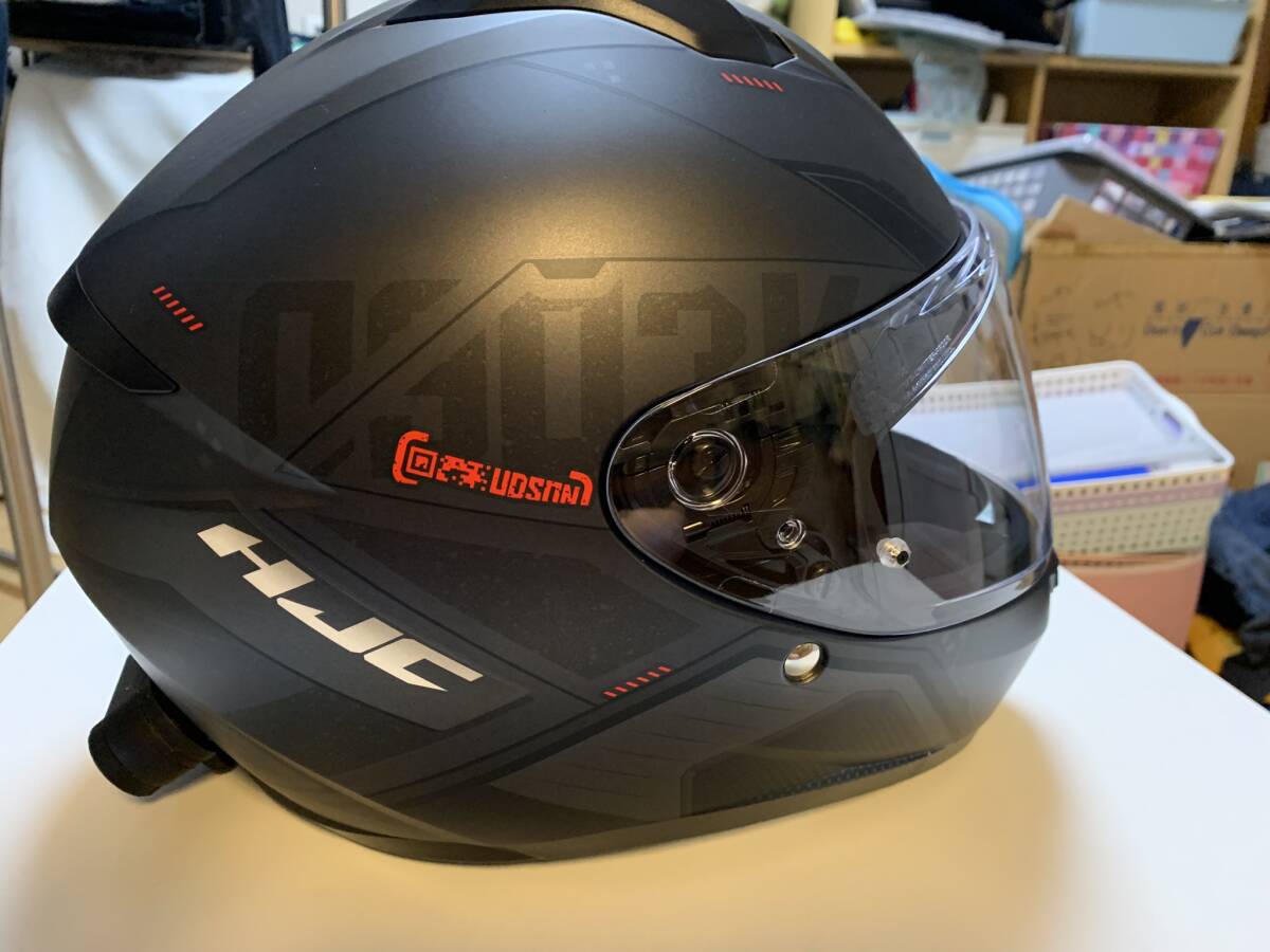 HJC HELMETS(エイチジェイシーヘルメット) バイク用 ヘルメット フルフェイス内装着脱 C10 インカ HJH236 BLACK XL (60 - 61cm)_画像4