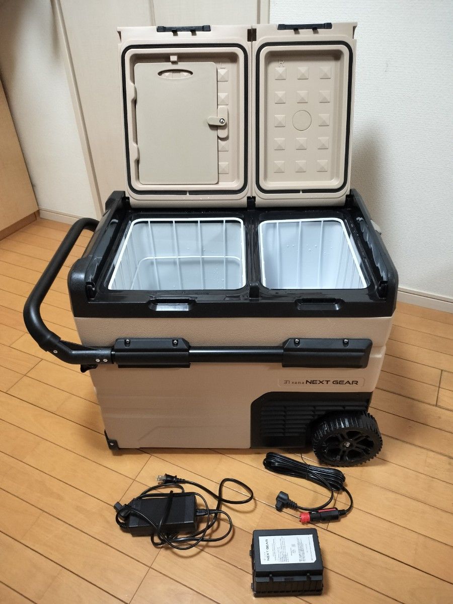 sana NEXT GEAR TZ45 ポータブル冷蔵庫 45L 2室独立温度制御 バッテリー sana NEXT GEAR TZ45 ポータブル冷蔵庫 45L 2室独立温度制御 バッテリー
