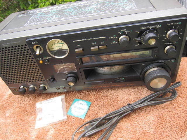 ☆聞いてください。SONY Short wave synthesized dual conversion receiver ICF-6800A 中古☆_画像10