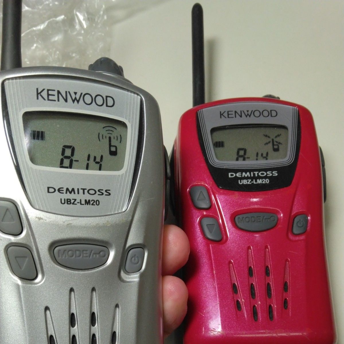 KENWOOD ケンウッド UBZ-LM20 DEMITOSS 特定小電力トランシーバー 4台 + マイクロフォン3個 セット