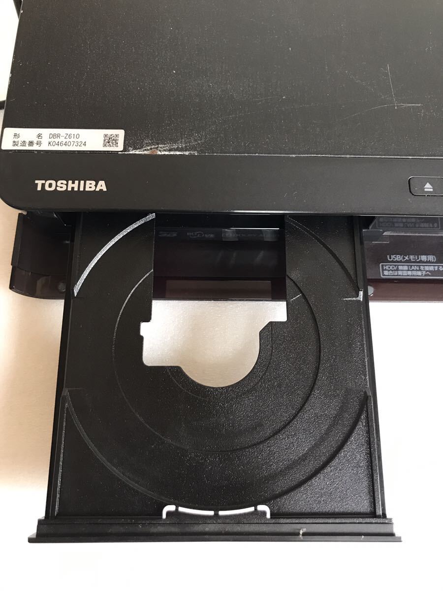 TOSHIBA 東芝 DBR-Z610 HDDブルーレイディスクレコーダー 2016年製 通電のみ確認済み　中古ジャンク_画像4