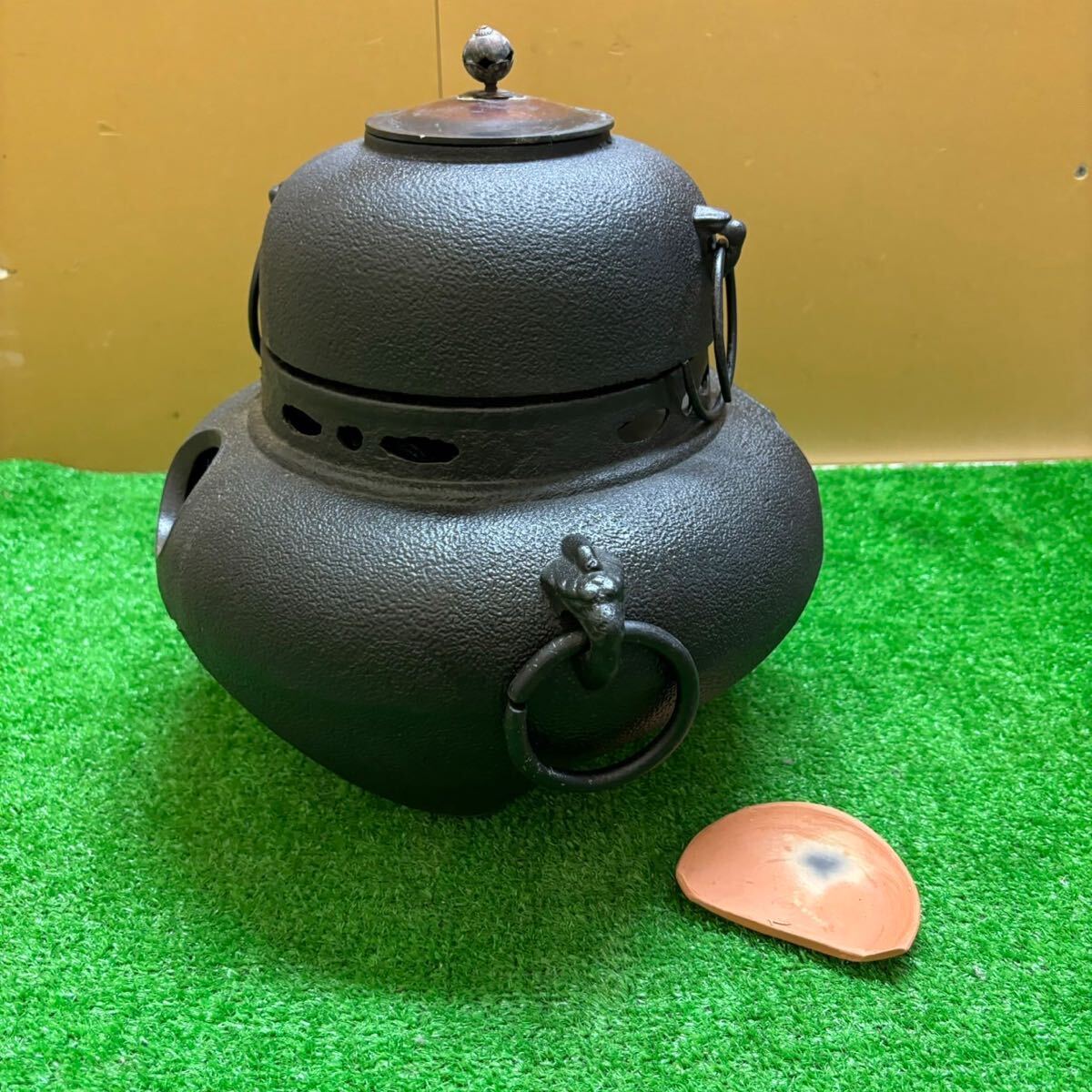 茶釜 風炉釜 鉄器 金属工芸 レア 茶道具 の画像1