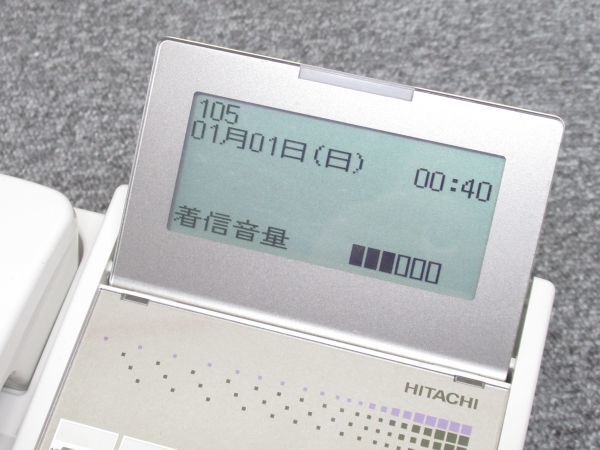 ‖接続確認済‖HITACHI 日立 ビジネスフォン【型番 : HI-24F-TELSDA】 電話機【中古品】1台【主装置に接続後に作動確認済】⑤_画像3