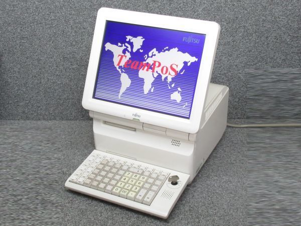 ‖通電確認済‖富士通 Fujitsu TeamPoS7000 C【型番:FPS1L511】POSシステム 中古品 現状品 POSターミナル タッチパネル【通電確認済】_画像1