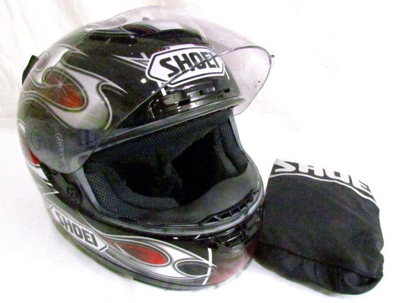 1000 jpy start helmet SHOEI Shoei X-Eleven full-face type motorcycle supplies black × white × red storage bag attaching 4 E9018