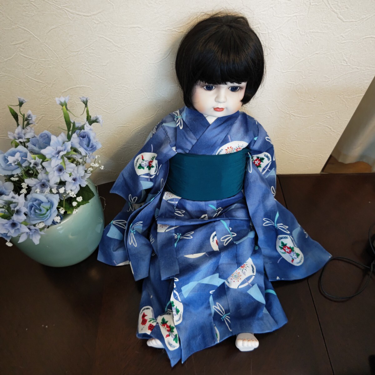 65センチのビスクドール、人毛ウイッグ、浴衣に正絹帯、洋服も 65センチのビスクドール、人毛ウイッグ、浴衣に正絹帯、洋服も