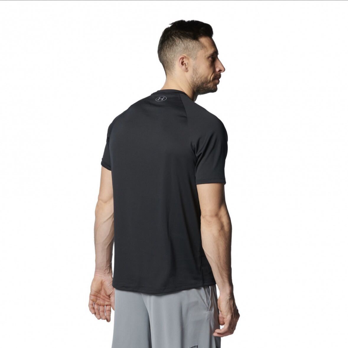 新品 正規品 UNDER ARMOUR アンダーアーマートレーニング Tシャツ UAテック2.0 ブラック XXL ウエイトトレーニング 筋トレ ランニング 8684_画像3