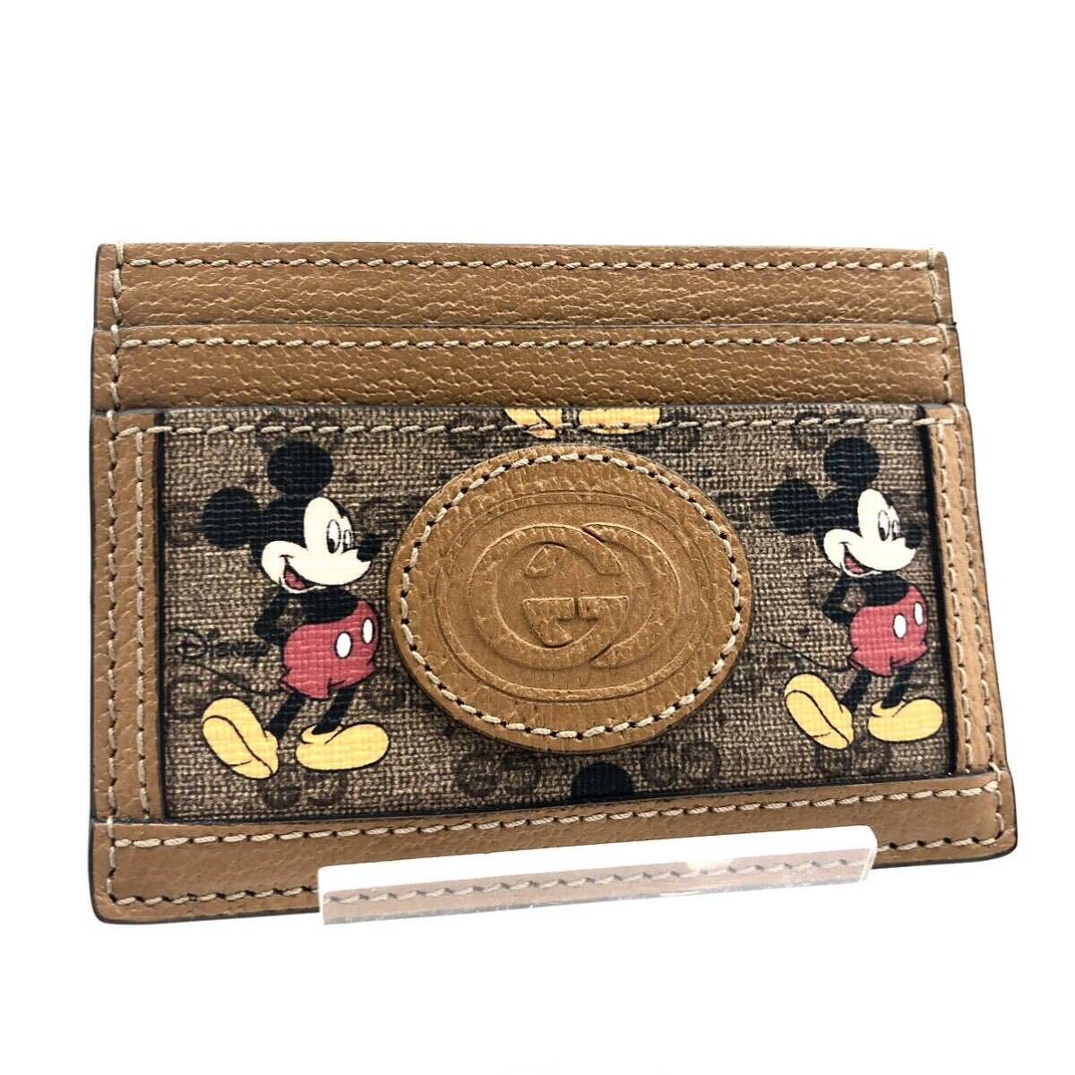 ■新品未使用■超希少■GUCCI×Disney グッチ×ディズニー　カードケース　ミッキーマウス　マイクロGG インターロッキングG 付属品あり_画像2