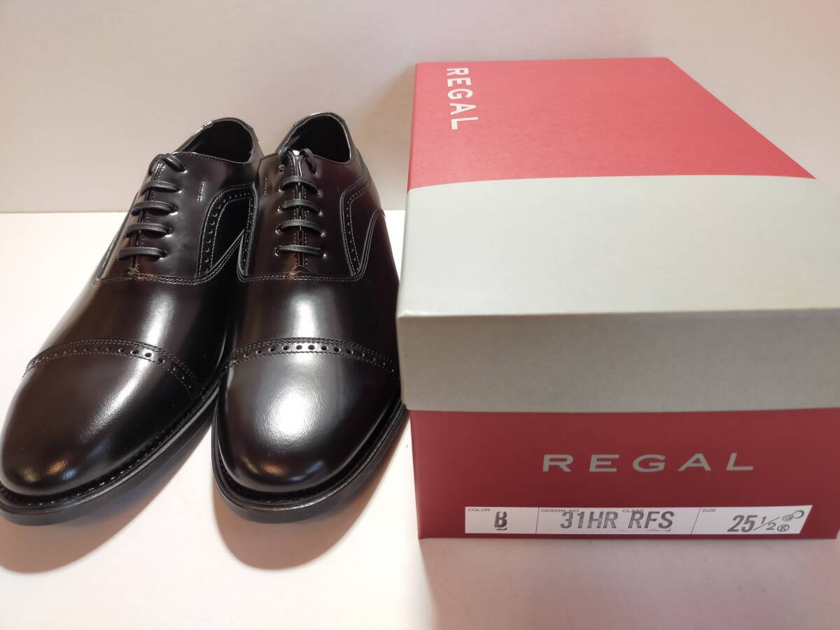 REGAL 31HR ブラック 25 5 新品未使用 日本製 革靴 リーガル REGAL 31HR ブラック 25 5 新品未使用 日本製 革靴 リーガル