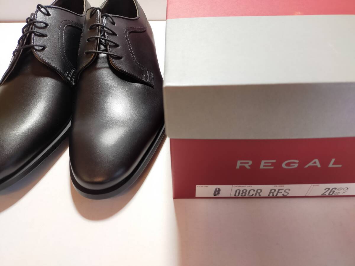 ☆REGAL 08CR ブラック 26.0 新品未使用 日本製 革靴 リーガル メンズ ビジネスシューズ