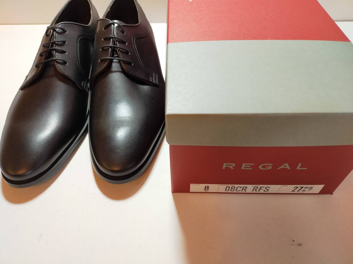 ☆REGAL 08CR ブラック 27.0 新品未使用 日本製 革靴 リーガル メンズ ビジネスシューズ