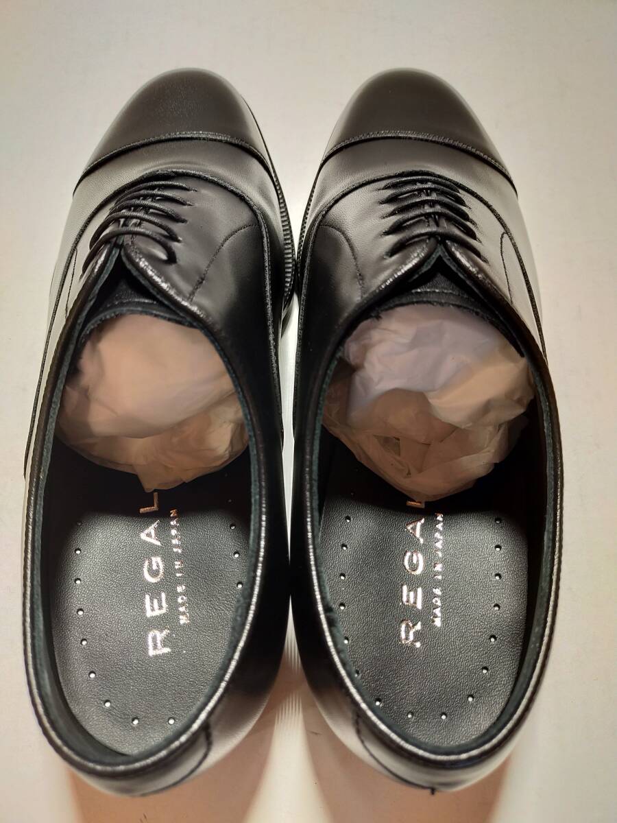 ☆REGAL 11KR ブラック 23.5 新品未使用 日本製 革靴 リーガル メンズ ビジネスシューズ 参考定価29,700円の画像7