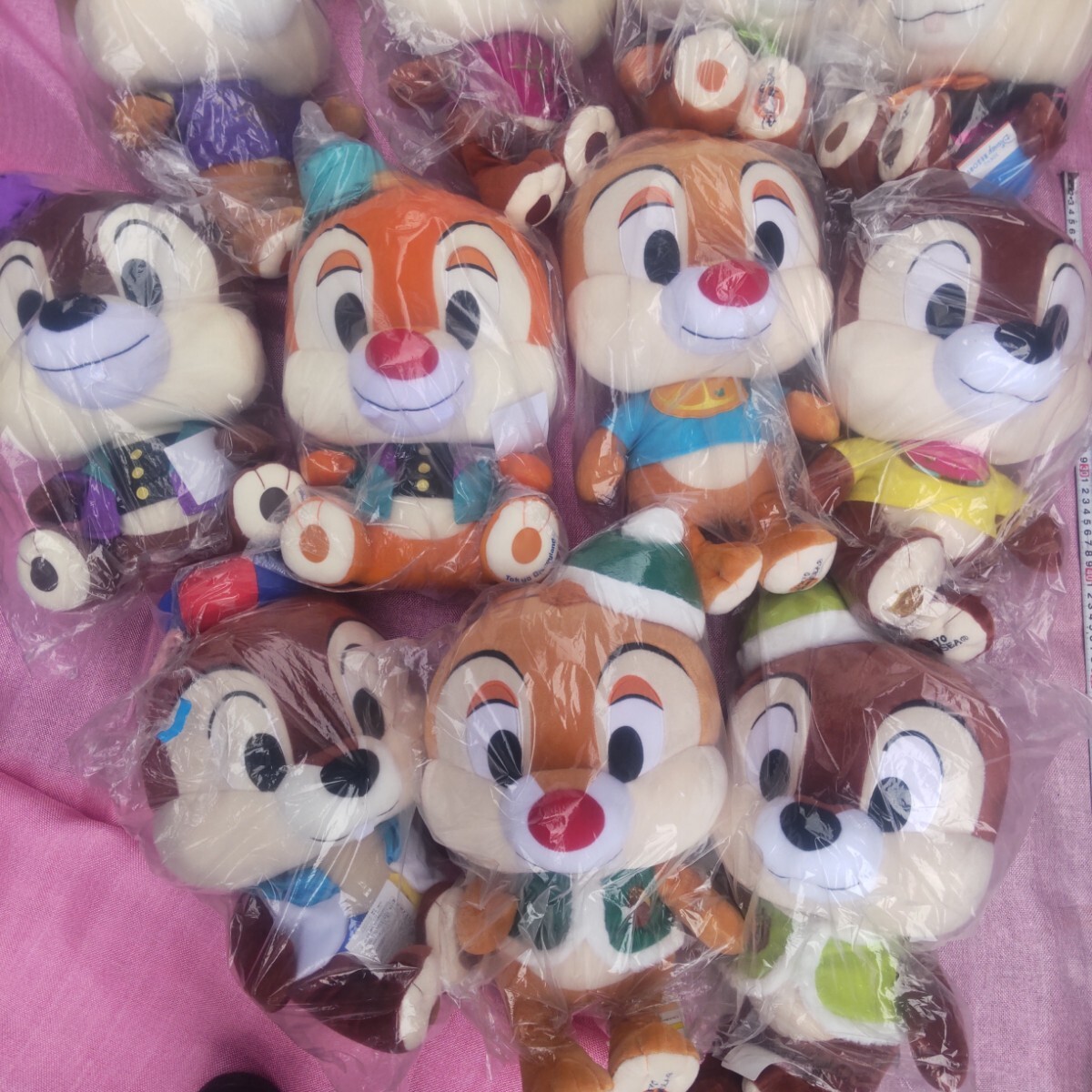  unused large amount summarize large almost tag attaching 50cm rank 15 piece Disney chip & Dale soft toy including in a package un- possible 2 mouth shipping 