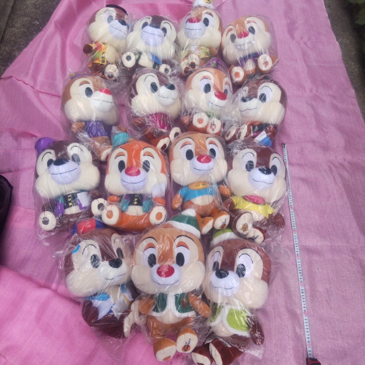  unused large amount summarize large almost tag attaching 50cm rank 15 piece Disney chip & Dale soft toy including in a package un- possible 2 mouth shipping 