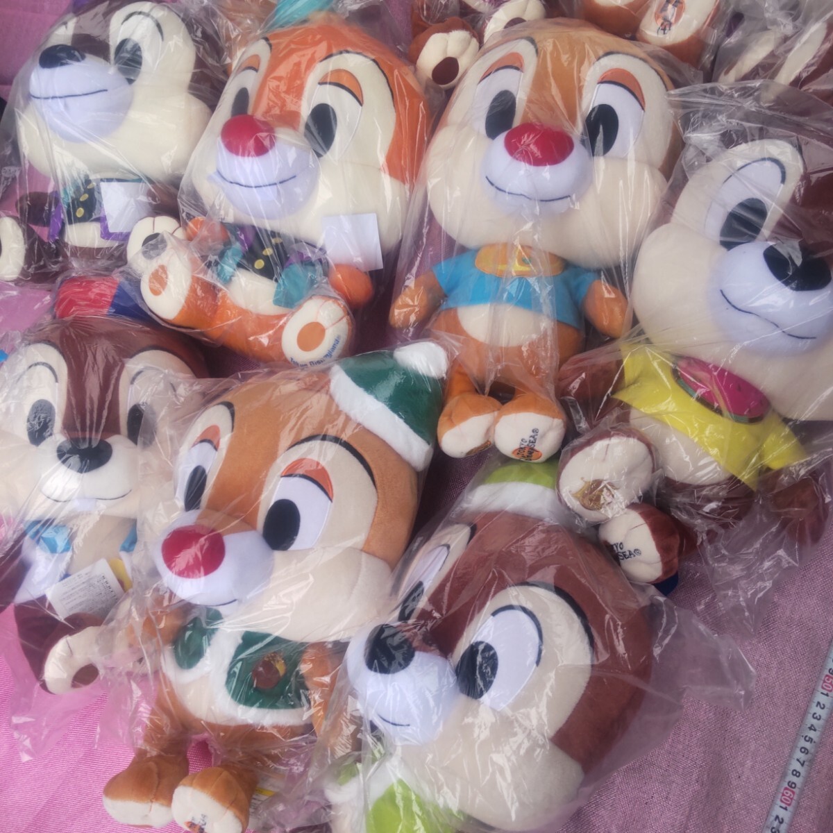  unused large amount summarize large almost tag attaching 50cm rank 15 piece Disney chip & Dale soft toy including in a package un- possible 2 mouth shipping 