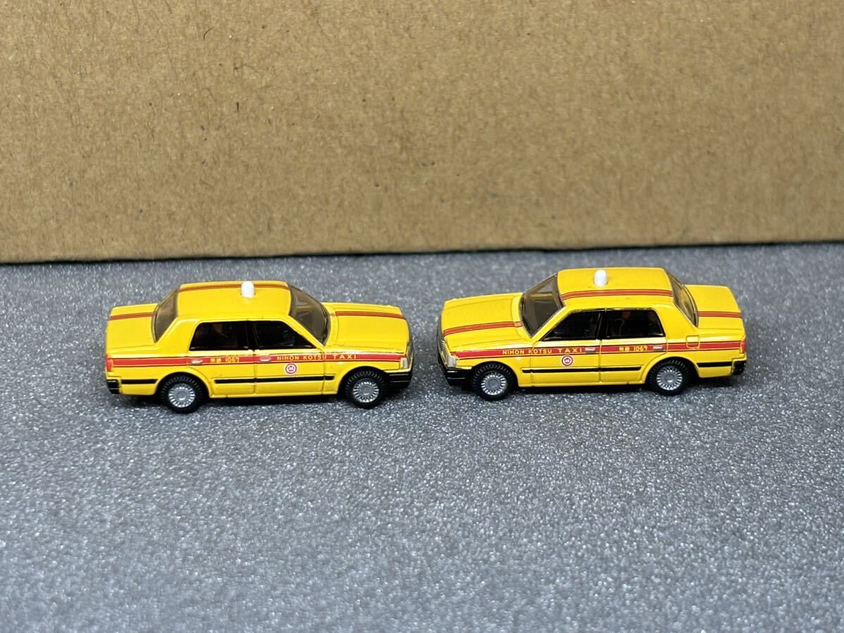  Tommy Tec car collection Japan traffic Toyota Crown taxi 2 pcs W103