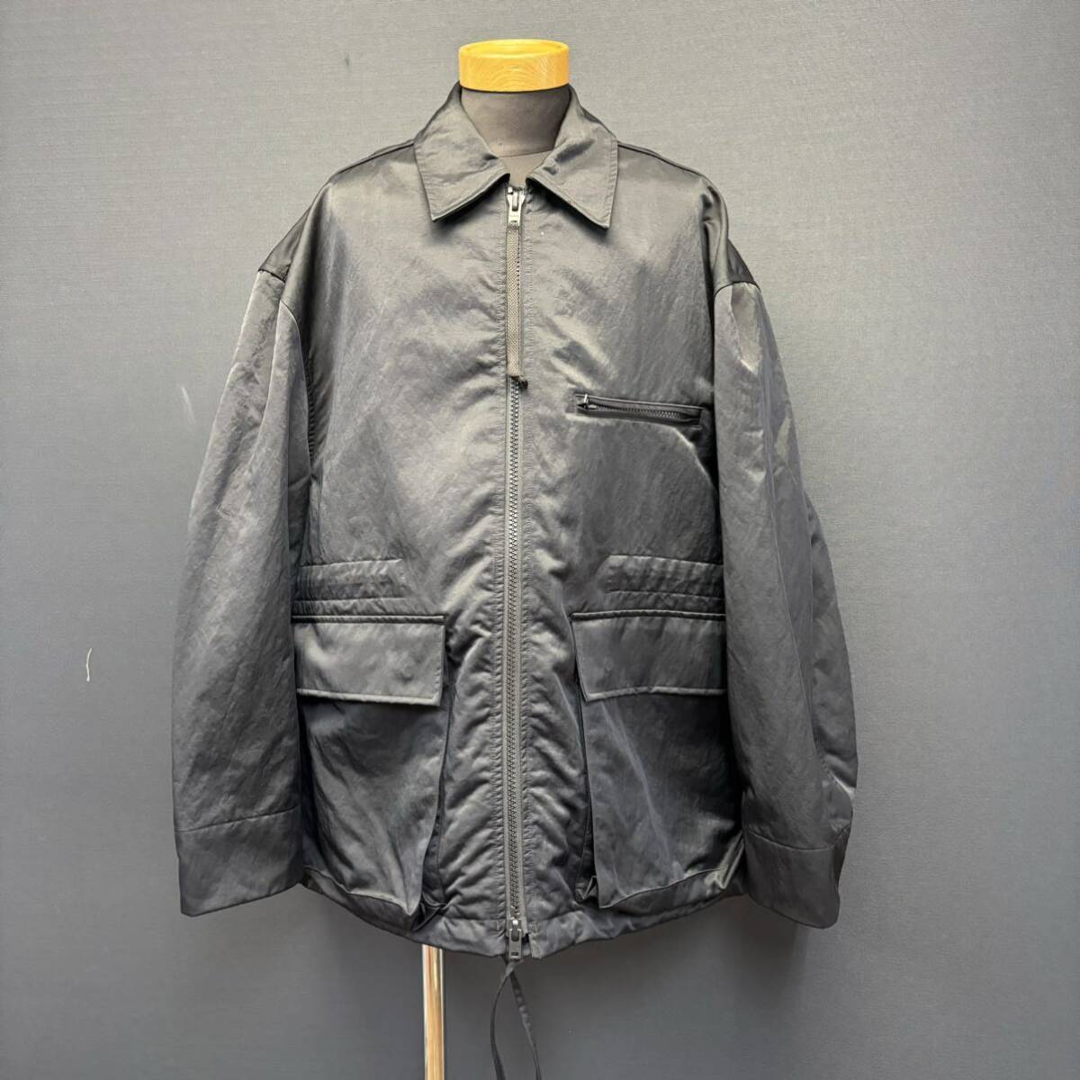 Acne Studios NYLON JACKET アクネ ステュディオス ナイロン ジャケット size 44 ブラックの画像1