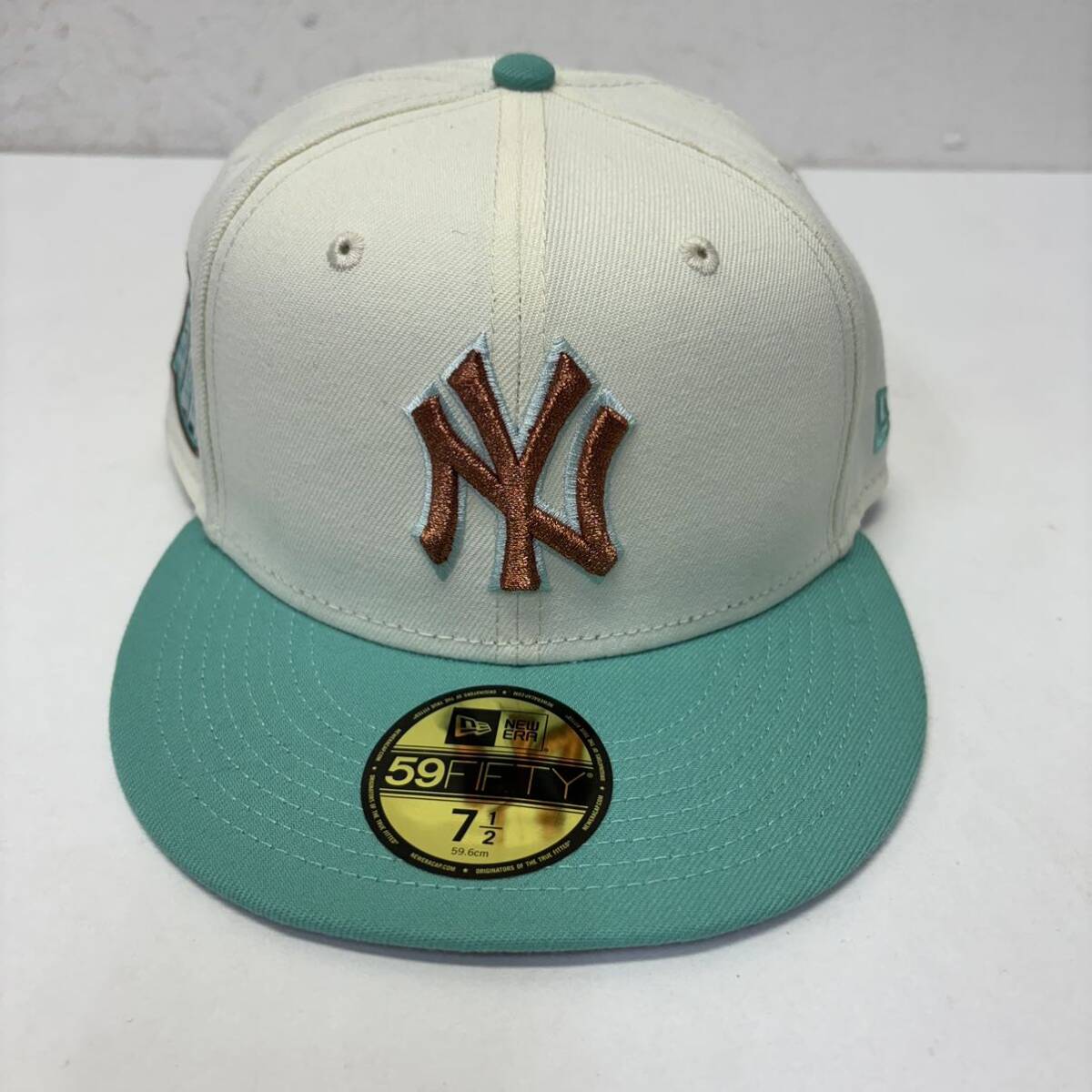NEW ERA 59FIFTY New York Yankees Cap City Icon Blue size 7 1/2 新品 ニューエラ ニューヨーク ヤンキース ベースボール キャップ 帽子_画像2
