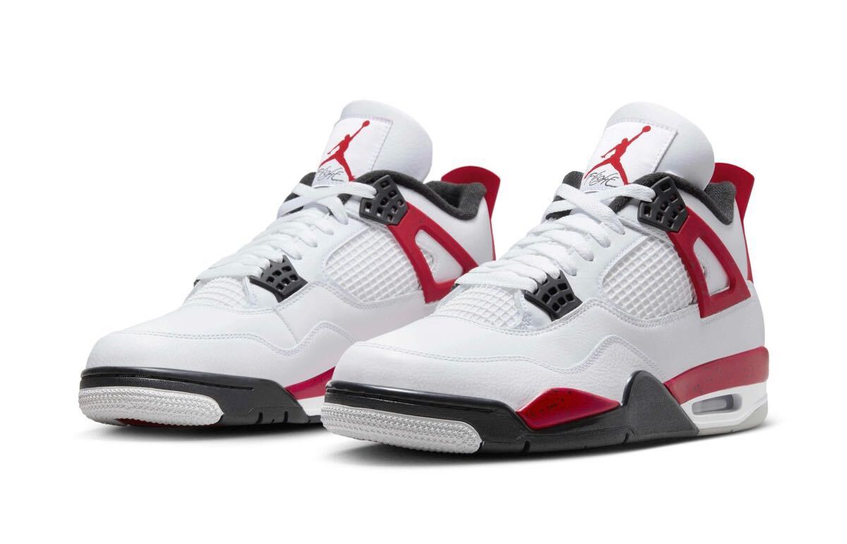 NIKE AIR JORDAN 4 RETRO RED CEMENT DH6927-161 size 9 新品 黒タグ付き ナイキ エアジョーダン AJ4 レッドセメント スニーカー 27cm_画像1