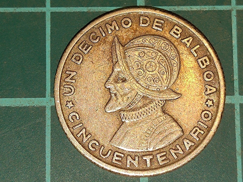 【1円スタート】パナマ共和国 パナマバルボア銀貨 1953年の画像2