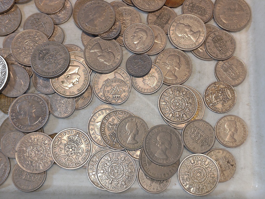 【1円スタート】イギリス　英国　シリング硬貨　おまとめ　約0.7㎏　ＵＫ_画像5