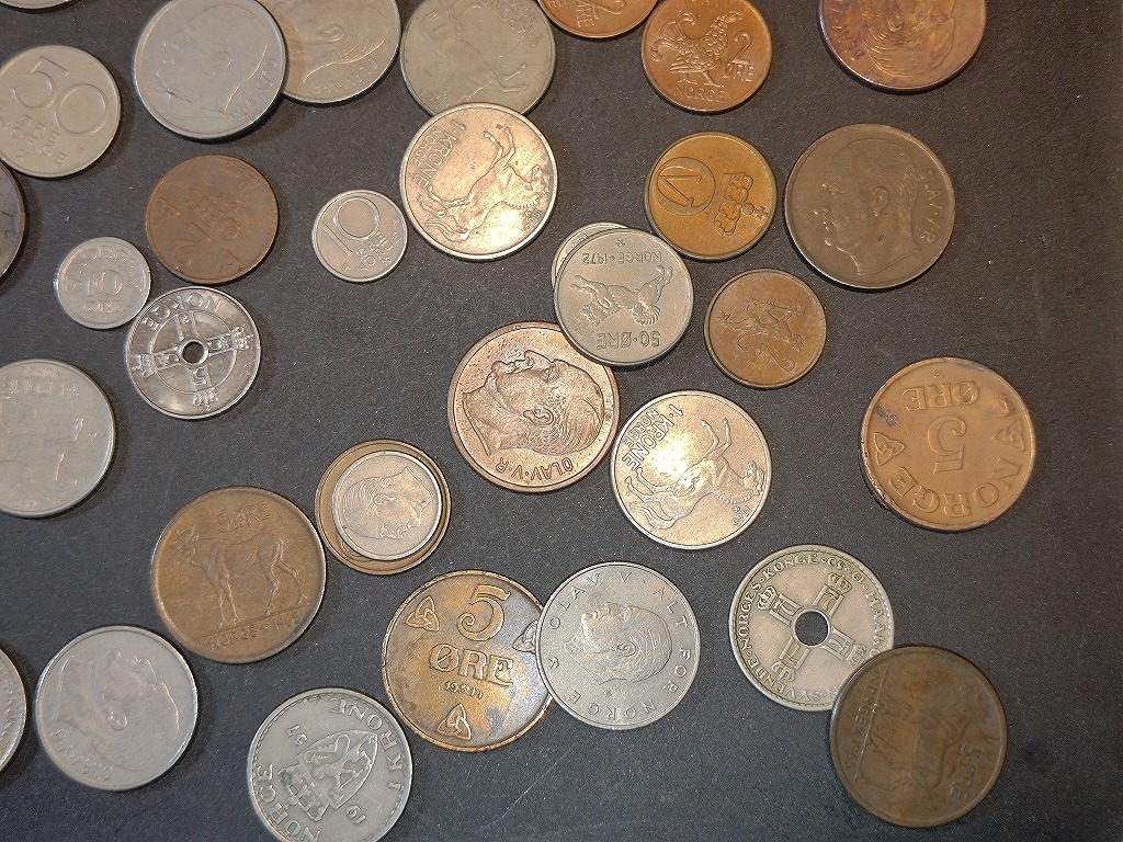 【1円スタート】ノルウェー　クローネ硬貨　おまとめ　約0.2㎏_画像3