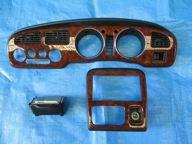 * Daihatsu * Mira Gino L700S* interior panel set dash panel * wood wood grain * hood * audio panel * ashtray * used 