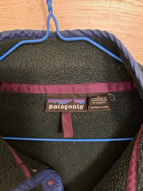 Patagonia(パタゴニア) 稀少 雪なしタグ 1990年初期 シンチラ スナップＴ プルオーバー グリーン Mサイズ _画像4