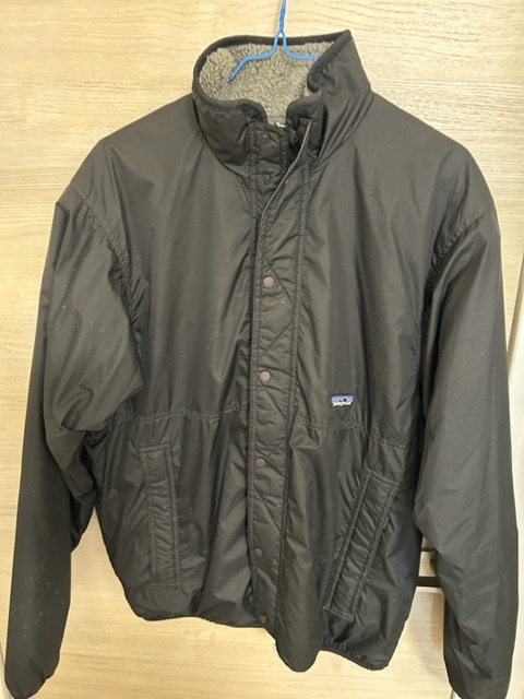 Patagonia(パタゴニア) 名品 グリセードジャケット ナイロンxフリース リバーシブル Mサイズ 稀少 米国製 1998年 黒xグレー 29321FA98_画像1