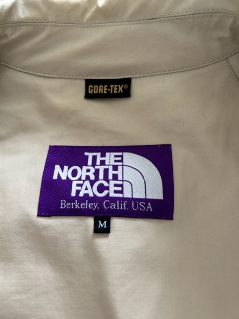 THE NORTH FACE PURPLE LABEL (ザ・ノースフェイス パープルレーベル) ゴアテックス トレンチコート Mサイズ オフホワイト 稀少_画像3