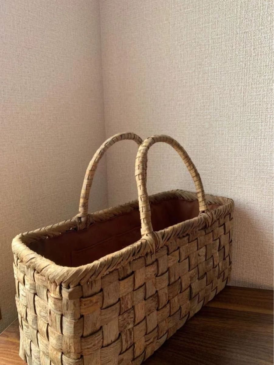 胡桃 くるみかごバッグ 手作り 胡桃籠バッグ クルミ表皮 内布 胡桃 くるみかごバッグ 手作り 胡桃籠バッグ クルミ表皮 内布