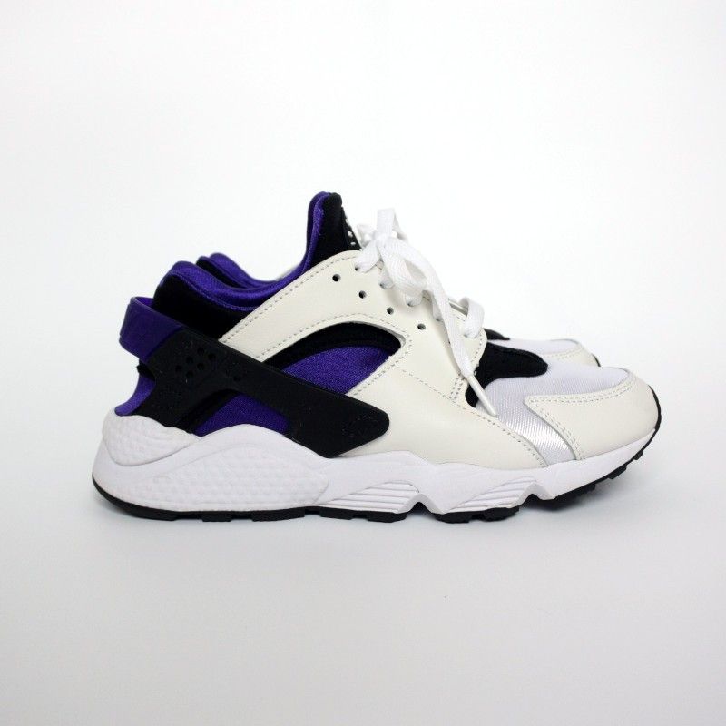 NIKE W AIR HUARACHE WHITE/BLACK-ELECTRO PURPLE 25.0 ハラチ