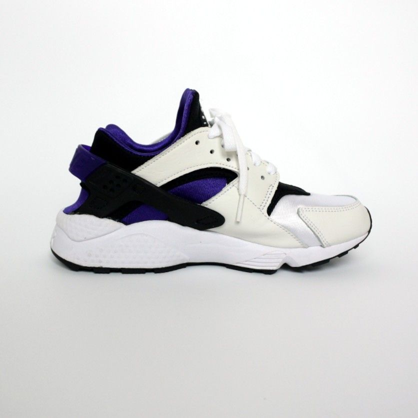 NIKE W AIR HUARACHE WHITE/BLACK-ELECTRO PURPLE 25.0 ハラチ