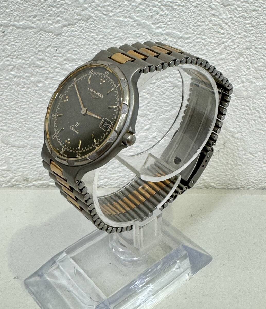 【GY-6009AR】1円~「中古品ジャンク扱い」LONGINES ロンジン Conquest コンクエスト チタニウム MODELE DEPOSE 腕時計 コレクションの画像6