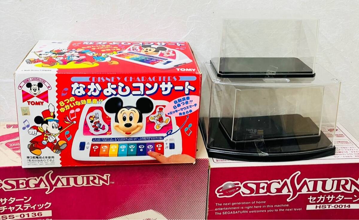 [YYD-3641aTA]1 jpy ~ miscellaneous goods . summarize Sega Saturn video game operation not yet verification present condition goods cloth tableware toy etc. hobby Showa Retro collection 