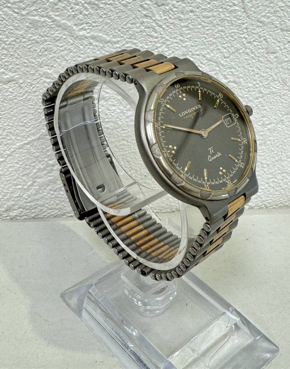 【GY-6009AR】1円~「中古品ジャンク扱い」LONGINES ロンジン Conquest コンクエスト チタニウム MODELE DEPOSE 腕時計 コレクションの画像5