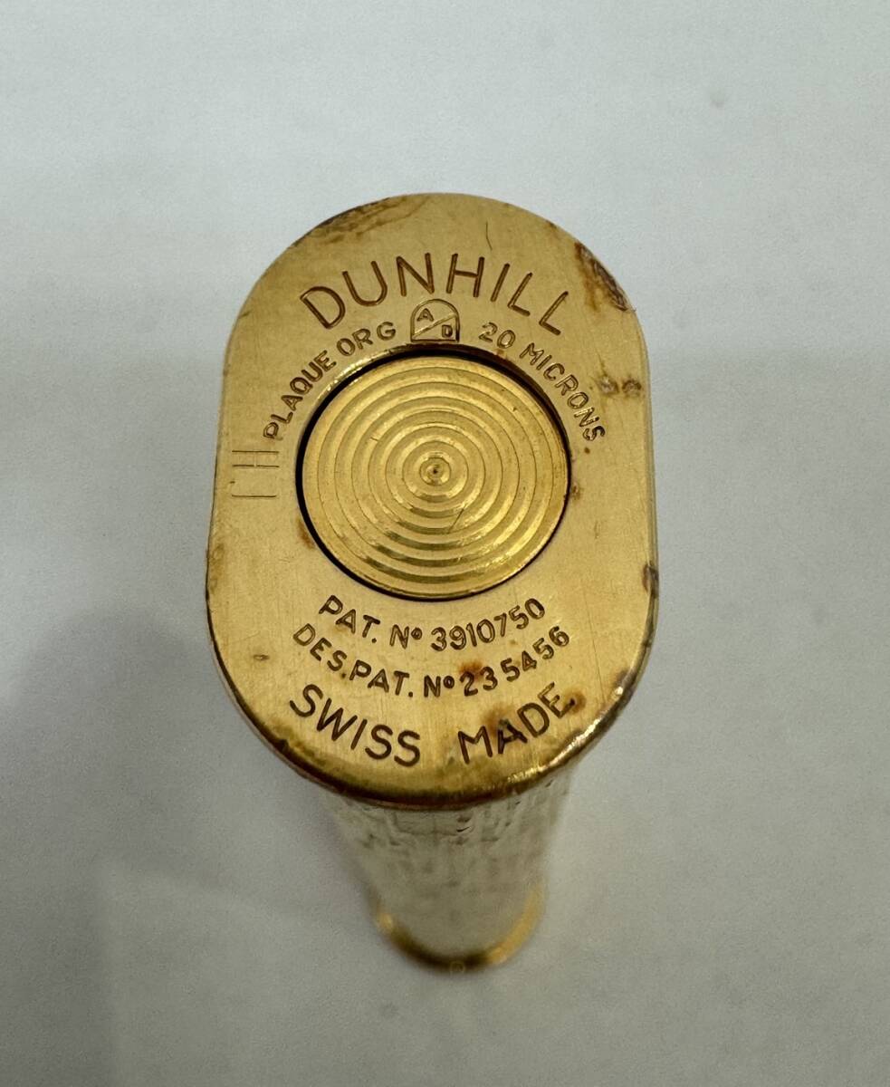 【GY-6187AR】1円~「着火未確認品ジャンク扱い」dunhill ダンヒル ライター ゴールドカラー 喫煙具 喫煙グッズ 金色 箱有り コレクション_画像6