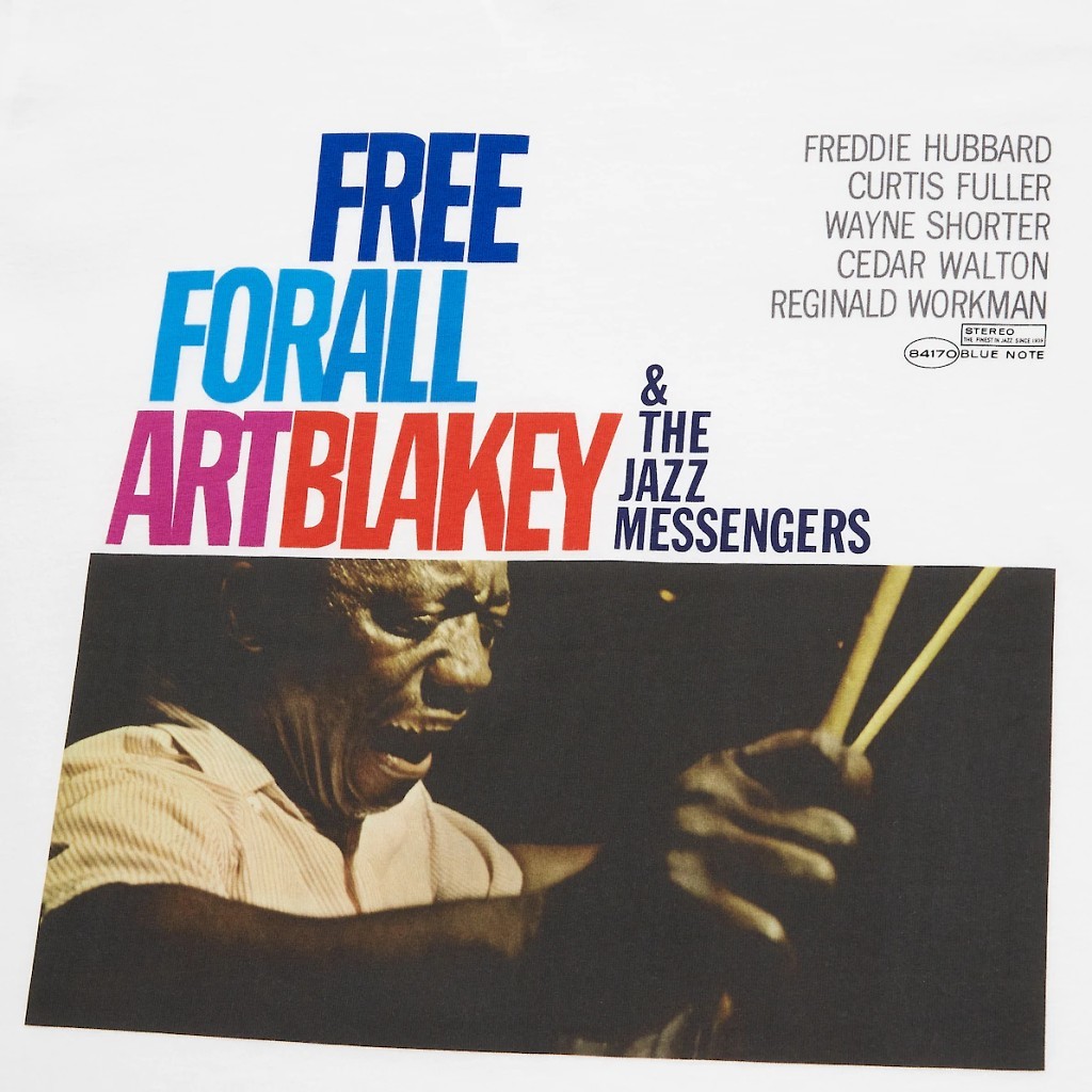 【未使用 送料込】 ユニクロ ブルーノートレコード UT ART BLAKEY アートブレイキー & THE JAZZ MESSENGERS／グラフィックTシャツ メンズM_画像5