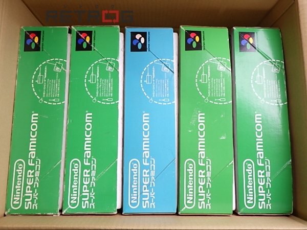 [ Junk ]SFC Super Famicom box attaching body only set 5 pcs Super Famicom SFC Hsu fami