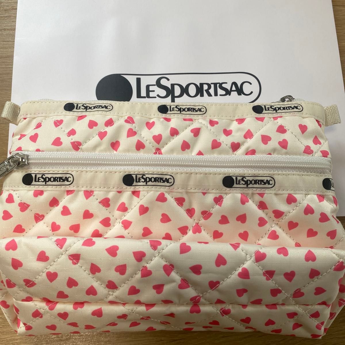 レスポートサック 神崎恵 PERFECT COSME POUCH2コーラルハート レスポートサック 神崎恵 PERFECT COSME POUCH2コーラルハート