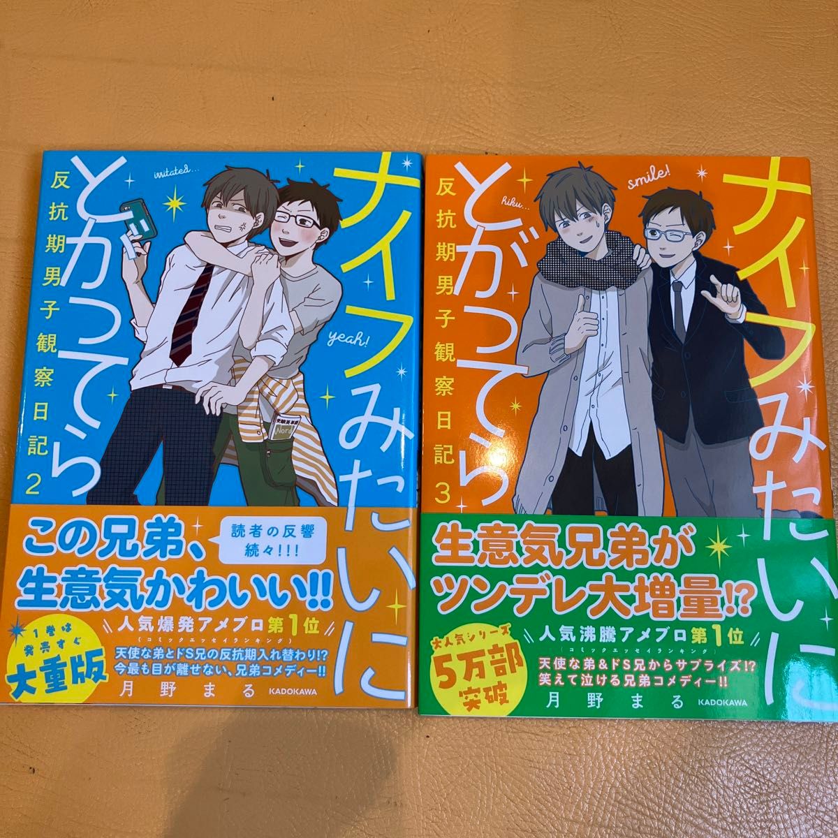 お値下げしました　ナイフみたいにとがってら 反抗期男子観察日記 2巻3巻 月野まる