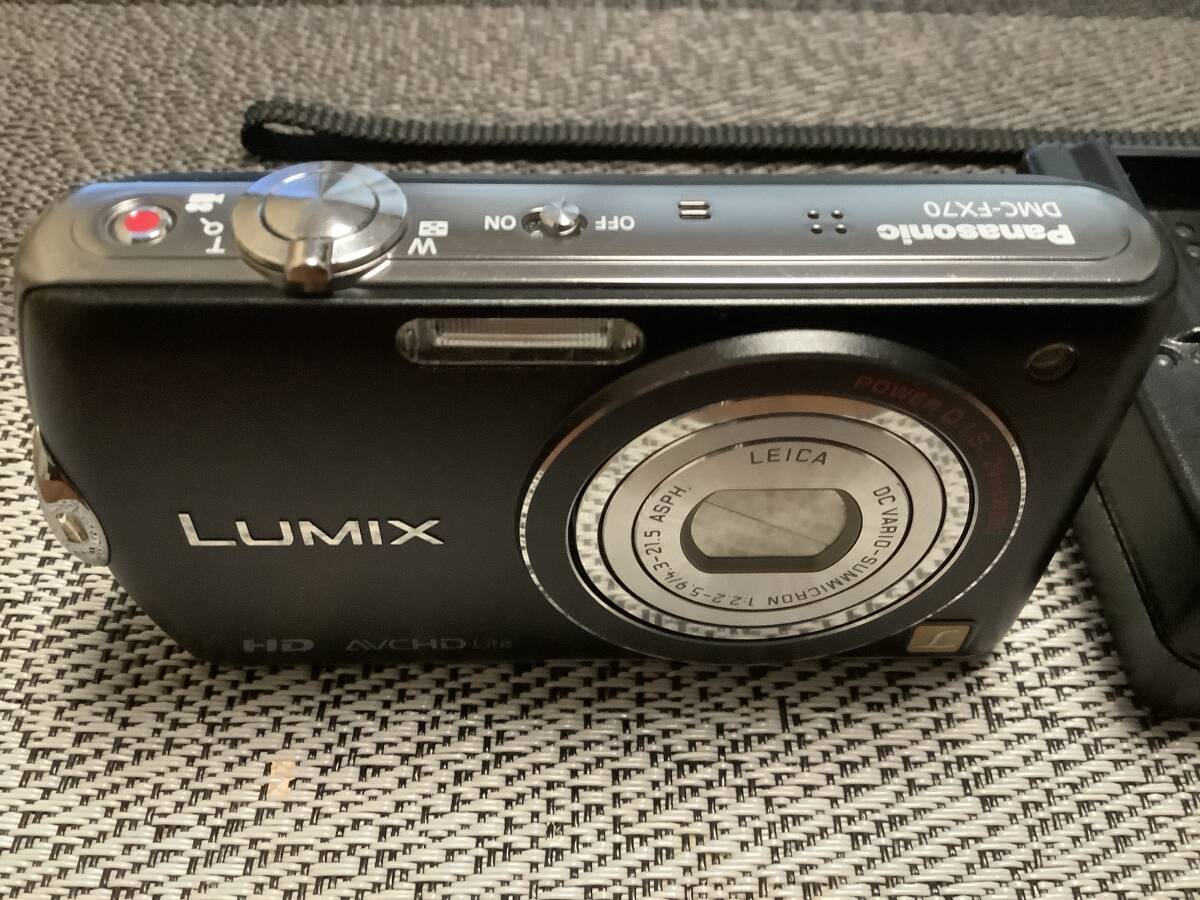 * прекрасный товар * Panasonic LUMIX FX70 LEICA( Leica ) линзы оборудован Panasonic Lumix темно синий teji