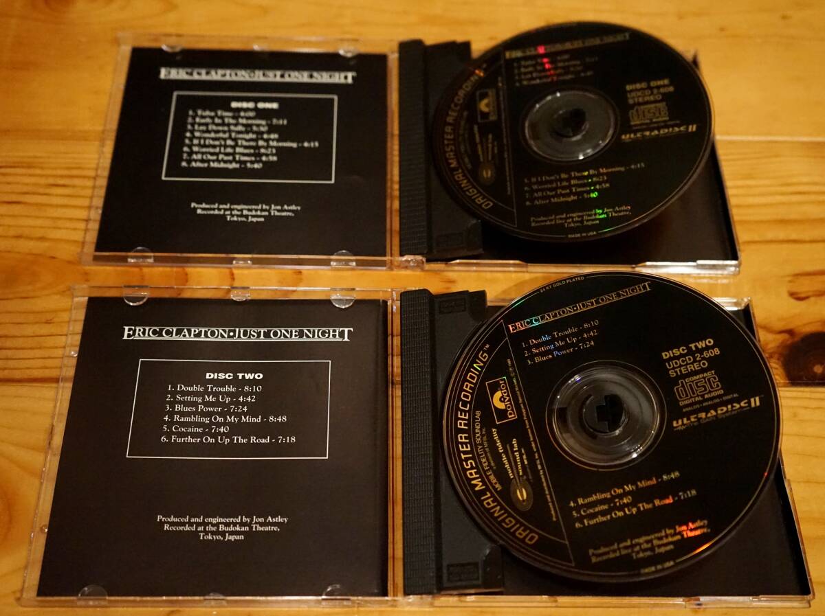  супер редкий запись ERIC CLAPTON Just One Night 2 CD GOLD DISC UDCD 24K MFSL бесплатная доставка 
