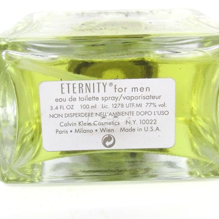  Calvin Klein perfume Eternity for men o-doto crack EDT somewhat use fragrance TA men's 100ml size Calvin klein