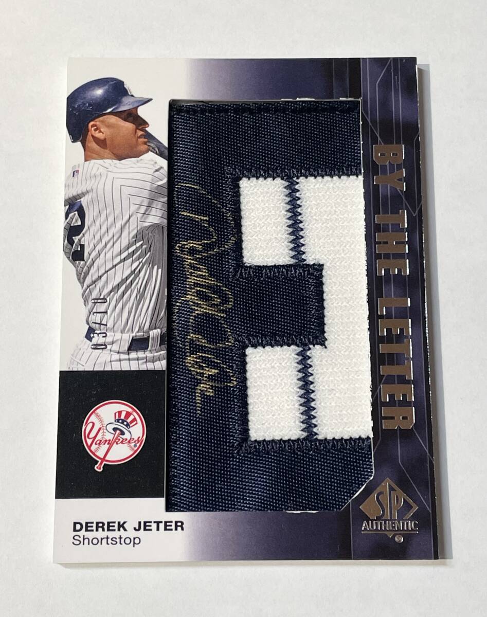 Derek Jeter 2008 UD SP Authentic By The Letter Auto 10枚限定！！デレク・ジーター 直筆サインカード！！ Yankees ヤンキース_画像2