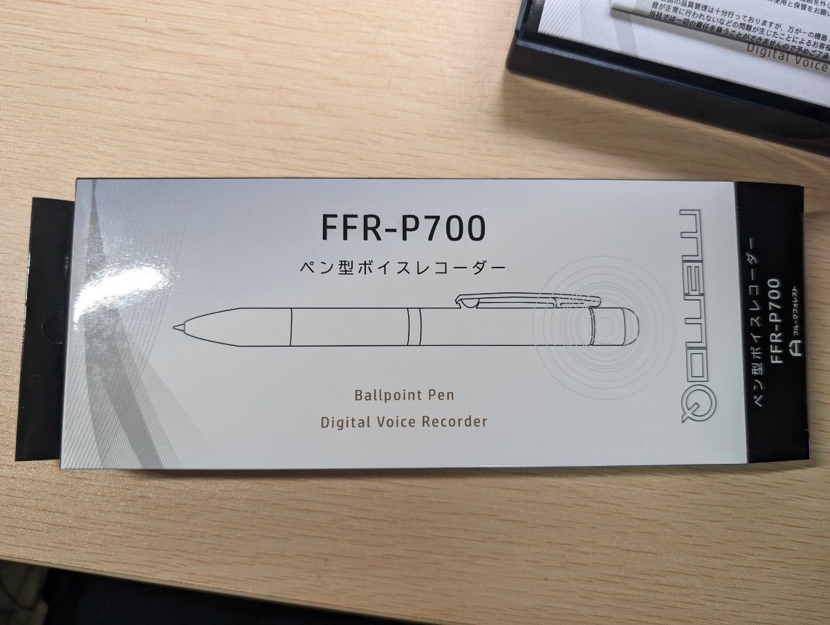 FlukeForest(フルークフォレスト) ペン型ボイスレコーダー FFR-P700BK(ブラック) ボールペン