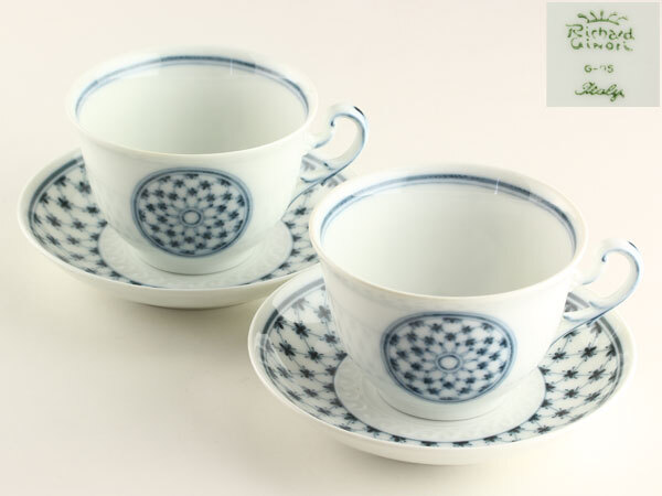  Western-style tableware Richard Ginori Richard Ginori Mu geo Classico cup &so-sa pair E1104