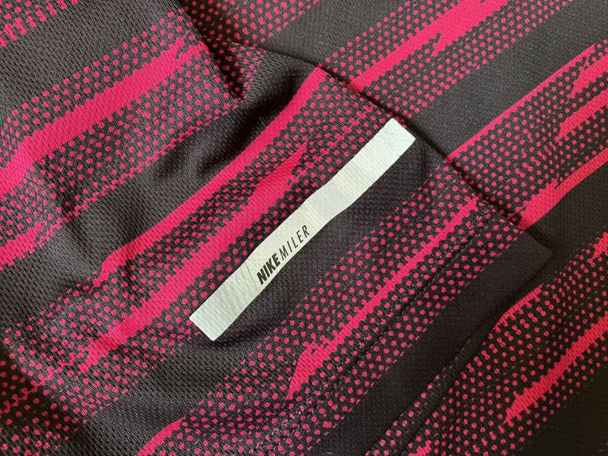 ★中古 美品★NIKE ナイキ DRI-FIT ドライフィット 半袖 Tシャツ Lサイズ 黒×赤の画像5